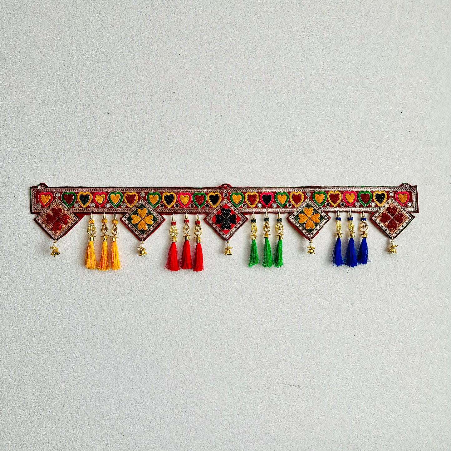 Bells & Multicolor Tassel Toran