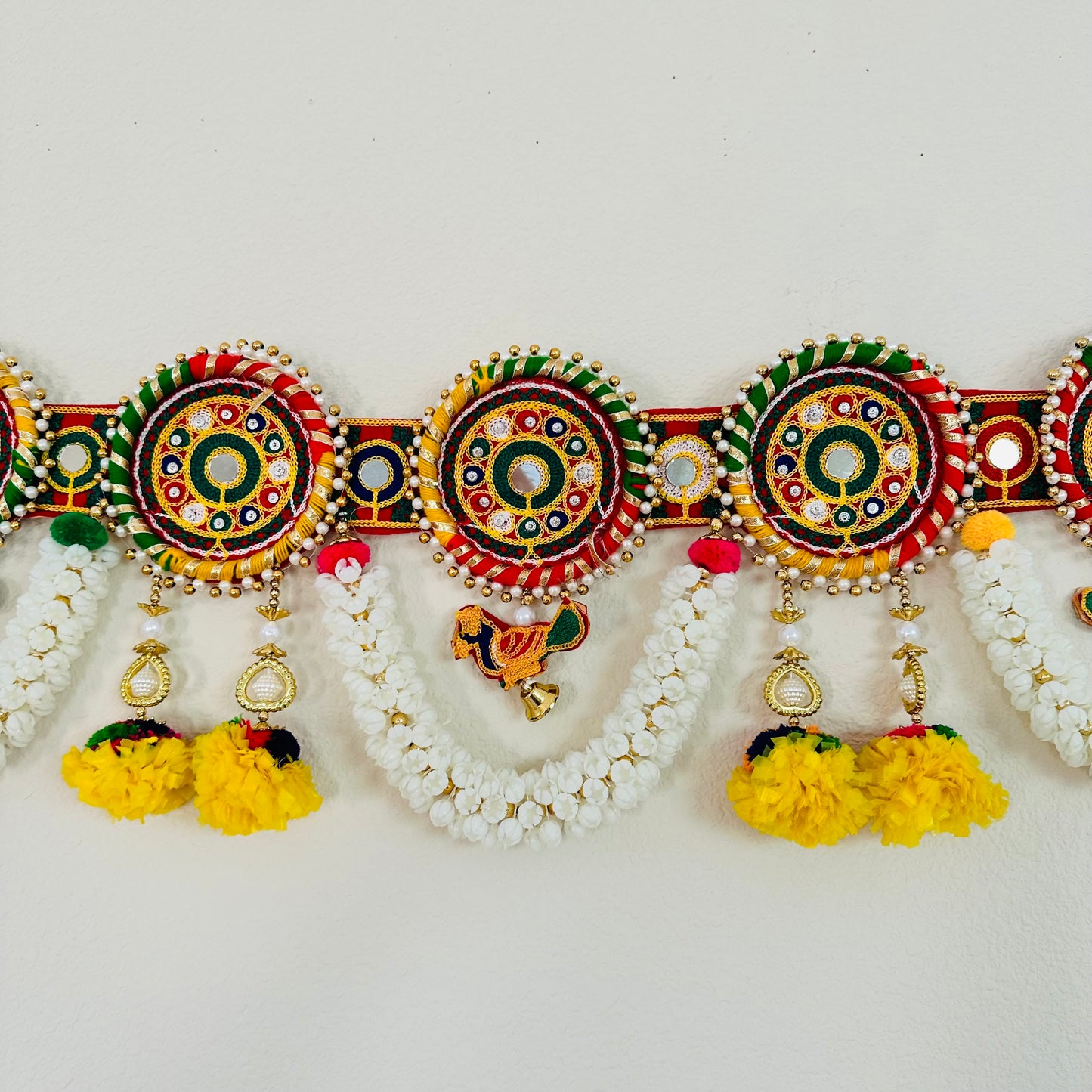 Mogra Marigold Toran with Hangings
