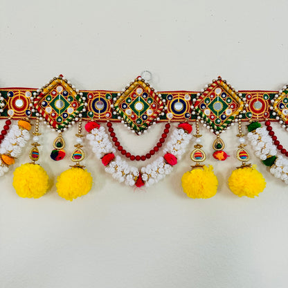 Mogra Marigold Toran with Hangings