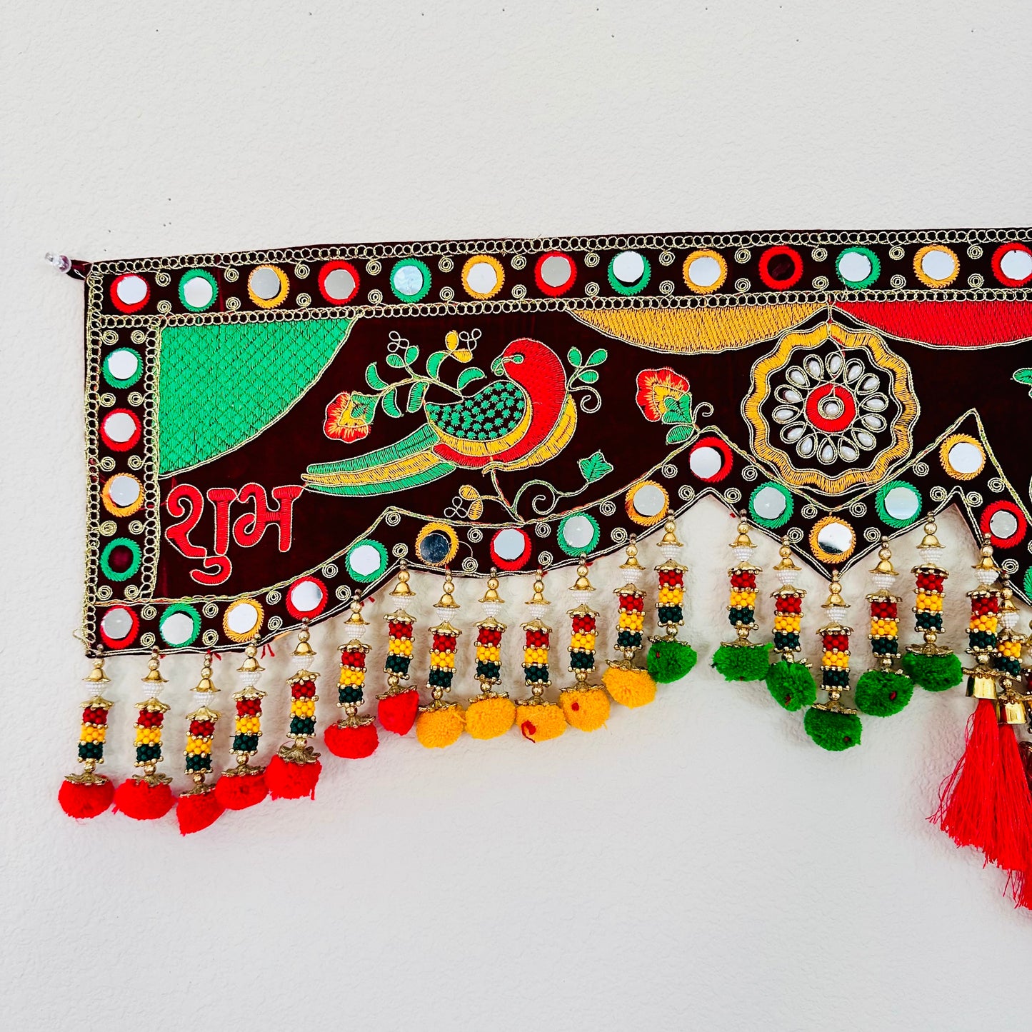 Shubh Labh Toran with Beads & Tassels