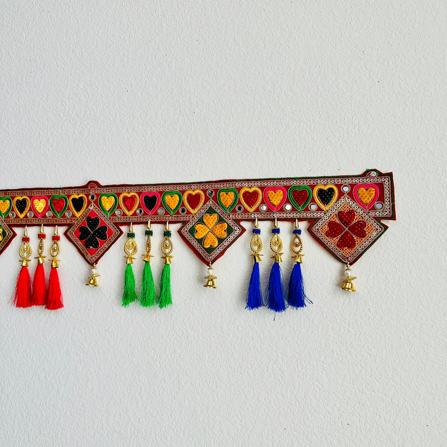 Bells & Multicolor Tassel Toran