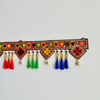 Bells & Multicolor Tassel Toran