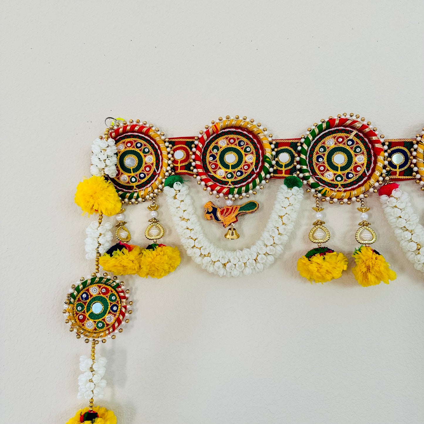 Mogra Marigold Toran with Hangings