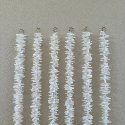 5Ft White Plastic Garland (1Pc)