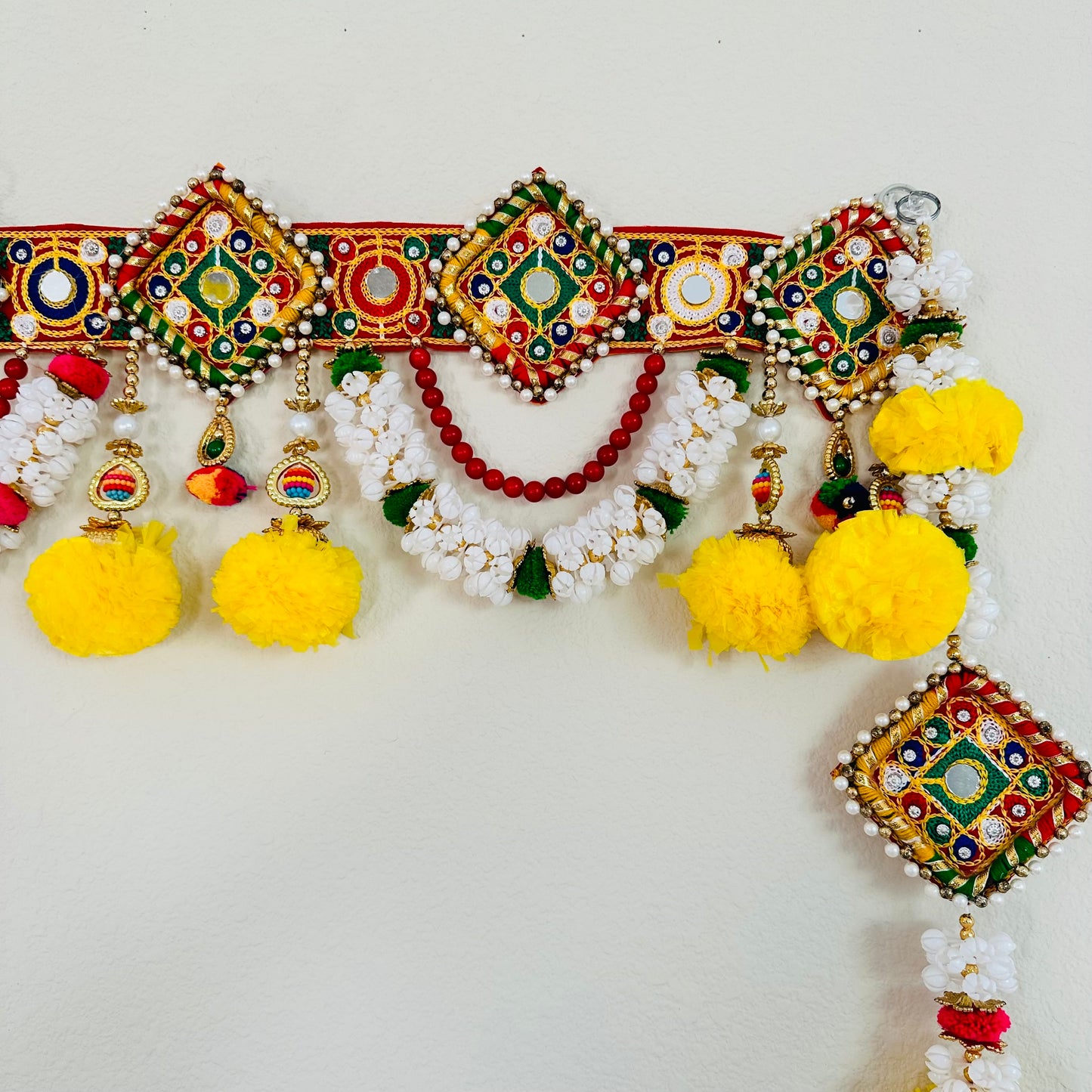 Mogra Marigold Toran with Hangings