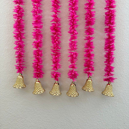5Ft Pink Plastic Garland (1Pc)