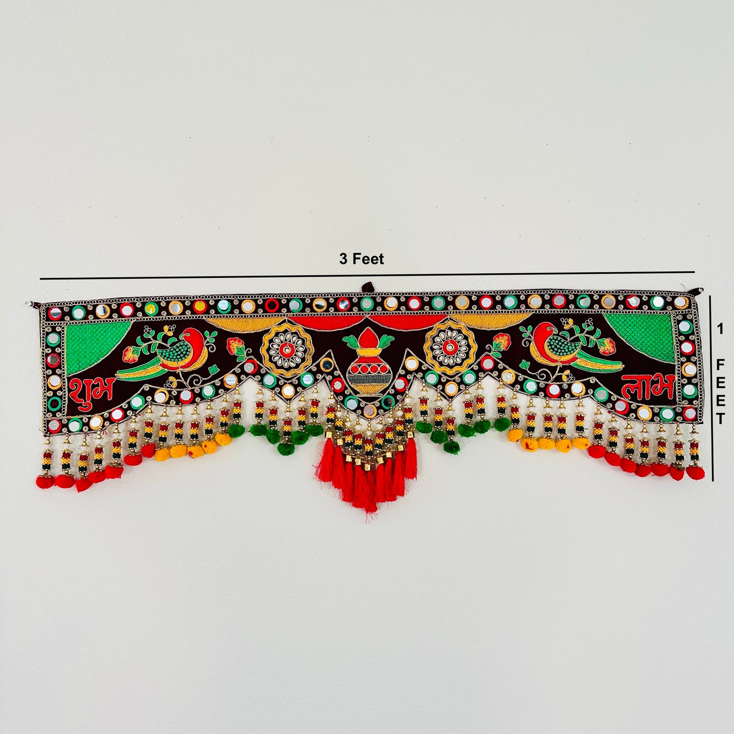Shubh Labh Toran with Beads & Tassels