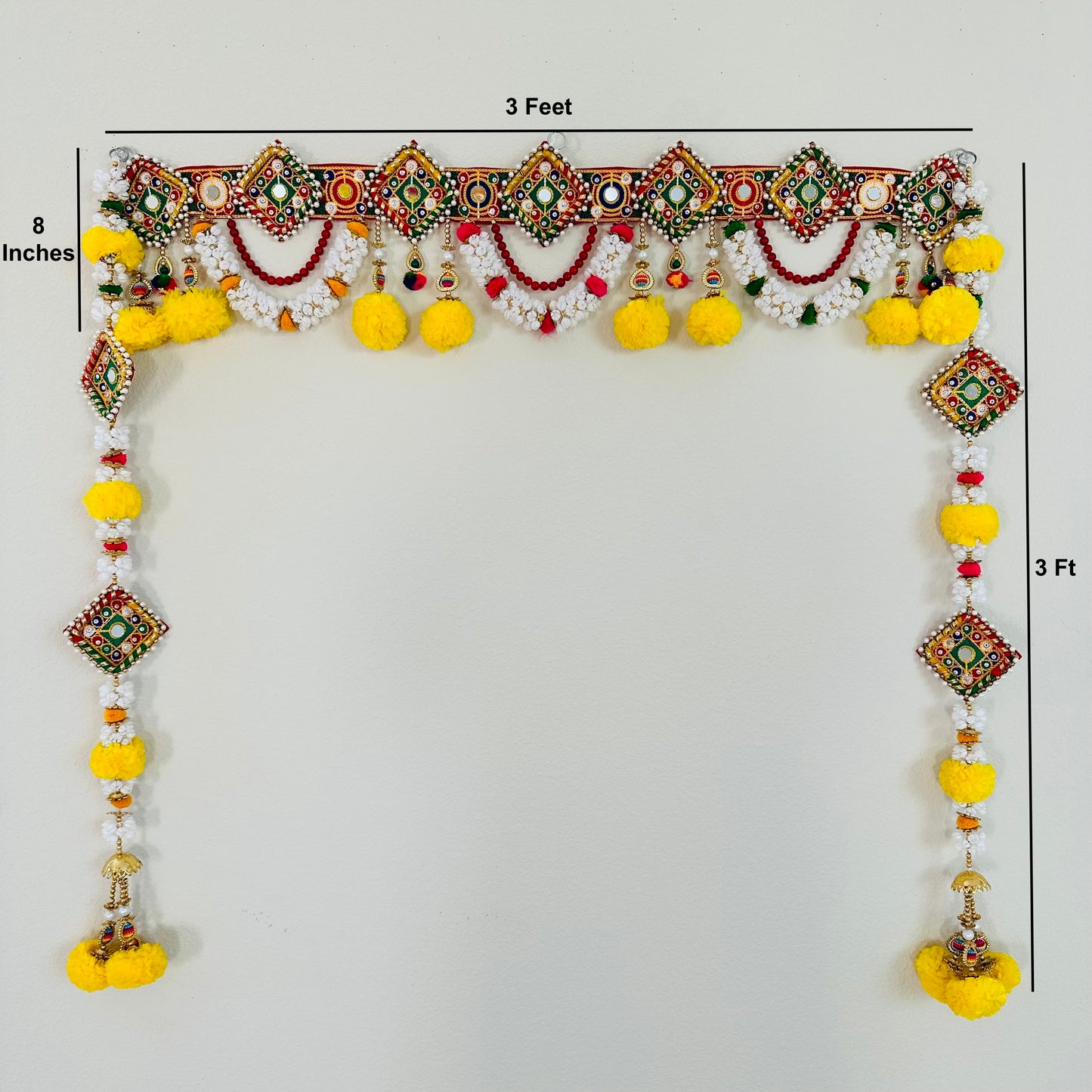 Mogra Marigold Toran with Hangings