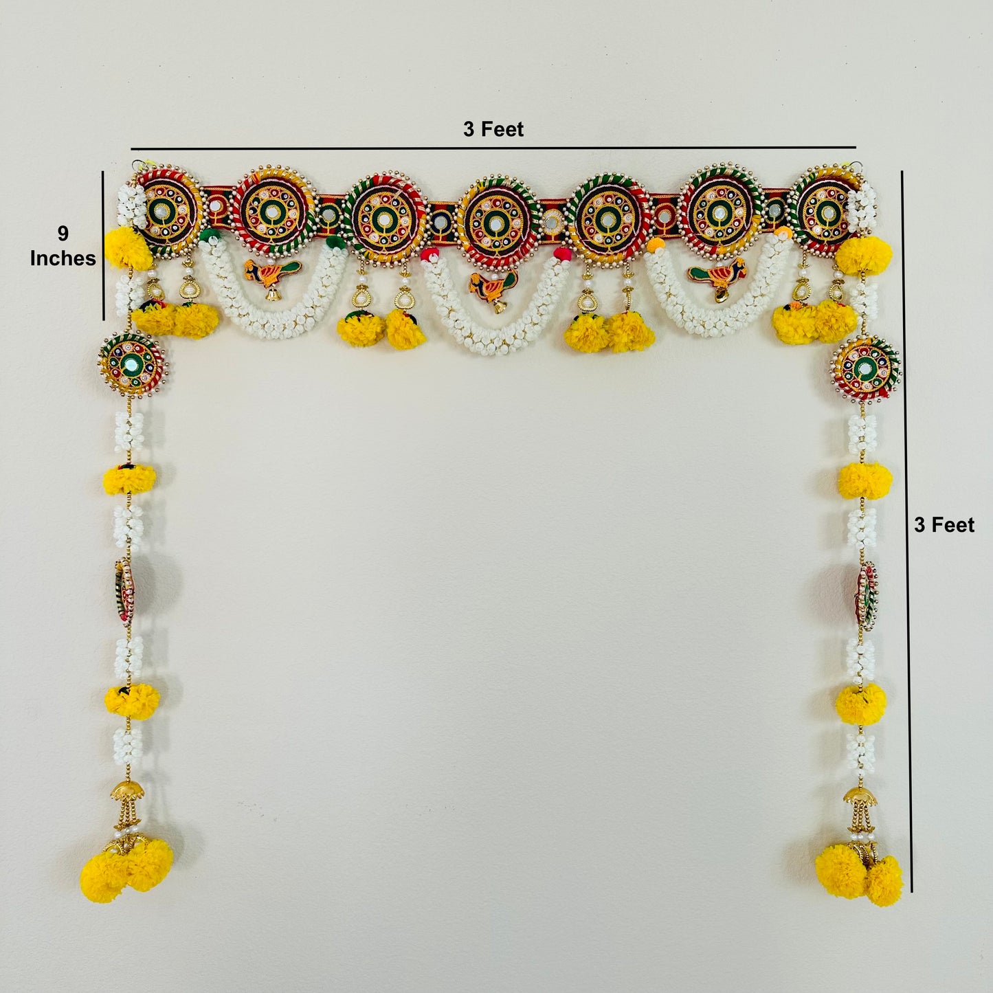 Mogra Marigold Toran with Hangings