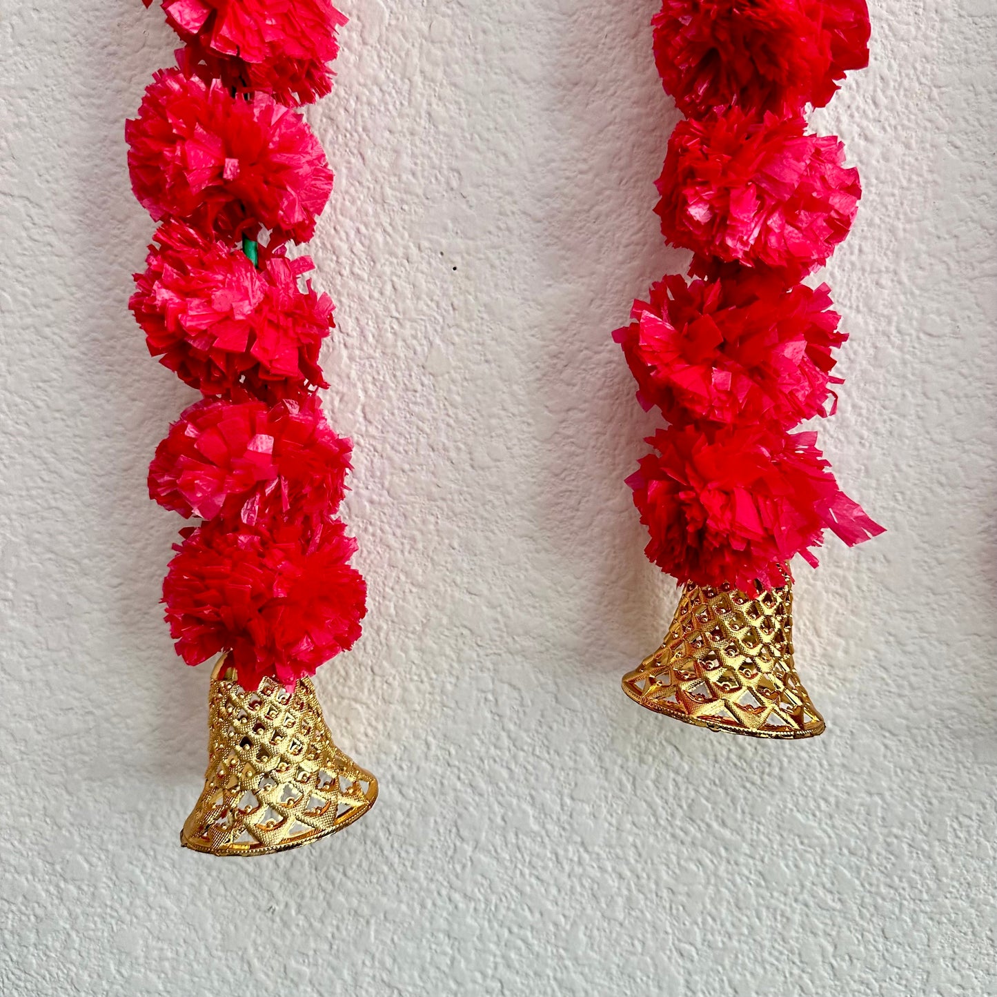 5Ft Red Marigold Garland (1Pc)
