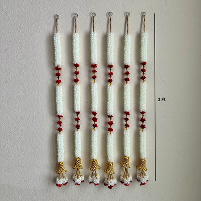 3Ft Mogra Garland with Bell (1Pc)